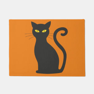 Halloween Doormat mit schwarzer Katze Fußmatte