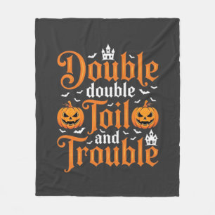 Halloween Double Double Toil and Trouble_1 Fleecedecke