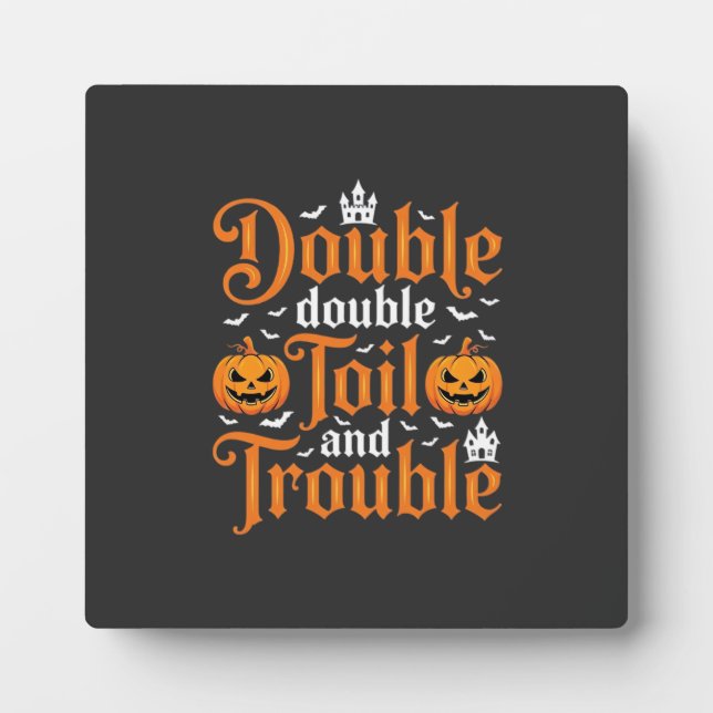 Halloween Double Double Toil and Trouble_1 Fotoplatte (Vorderseite)