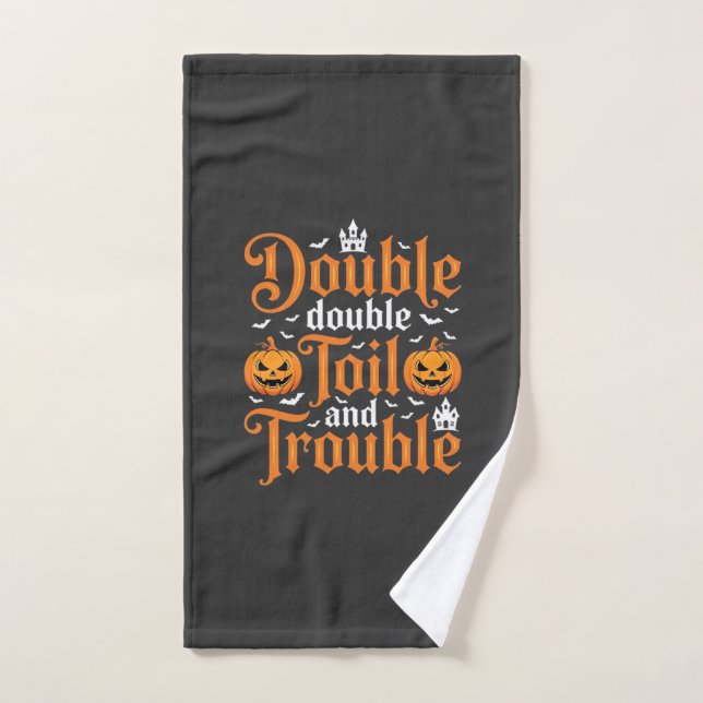 Halloween Double Double Toil and Trouble_1 Handtuch (Handtuch)