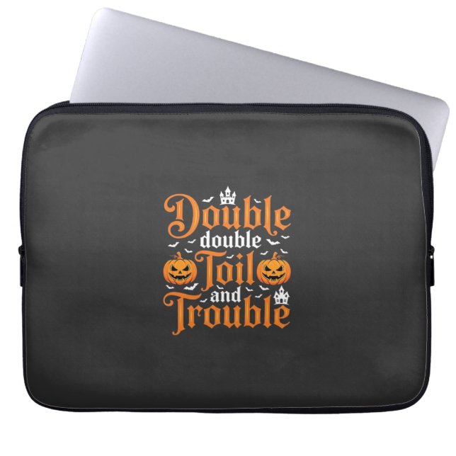 Halloween Double Double Toil and Trouble_1 Laptopschutzhülle (Vorderseite)