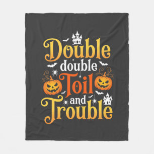 Halloween Double Double Toil and Trouble Hexe Fleecedecke