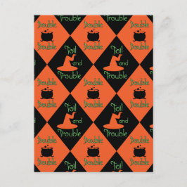 Halloween Double, Double, Touble Postkarte