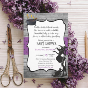 Halloween Double Hexe Babydusche Einladung