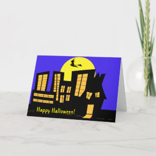 Halloween Downtown Hexe Karte