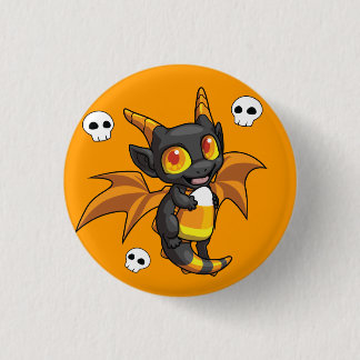 Halloween-Drache-Knopf Button