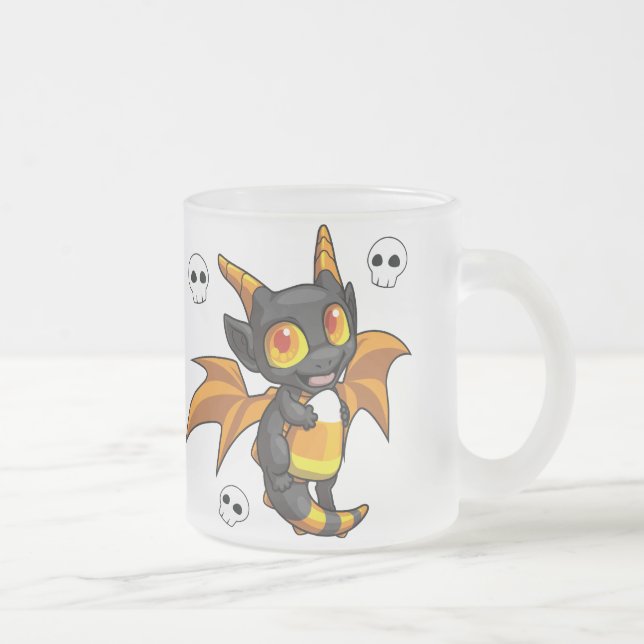 Halloween-Drache-Tasse Mattglastasse (Rechts)
