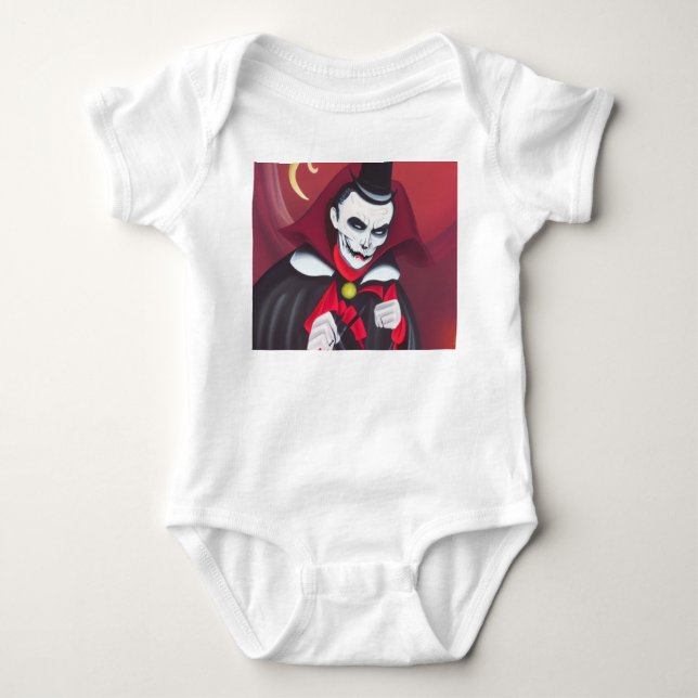 Halloween Dracula Baby Strampler (Vorderseite)