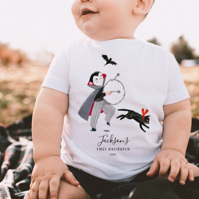 Halloween Dracula Baby T-shirt (Von Creator hochgeladen)