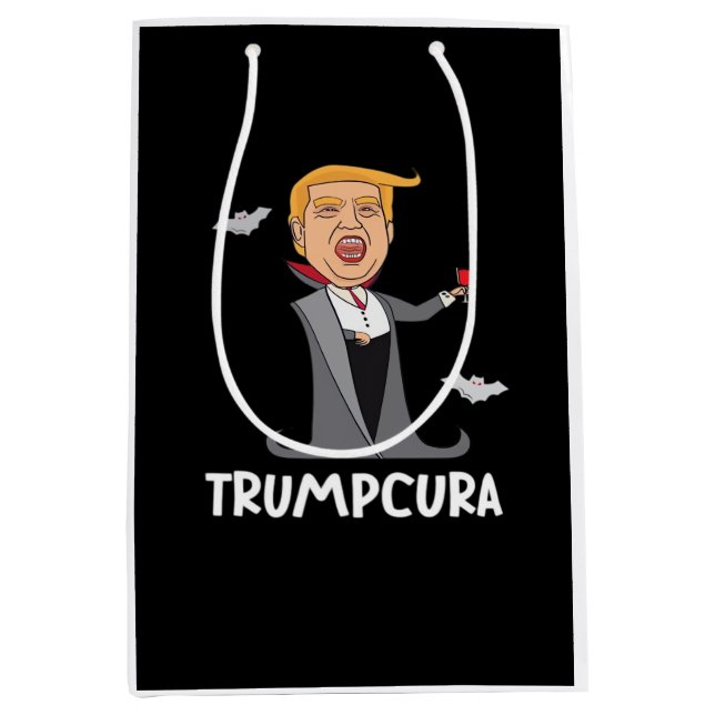 Halloween Dracula Funny Classic Mittlere Geschenktüte (Vorderseite)