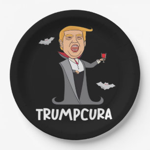 Halloween Dracula Funny Classic Pappteller