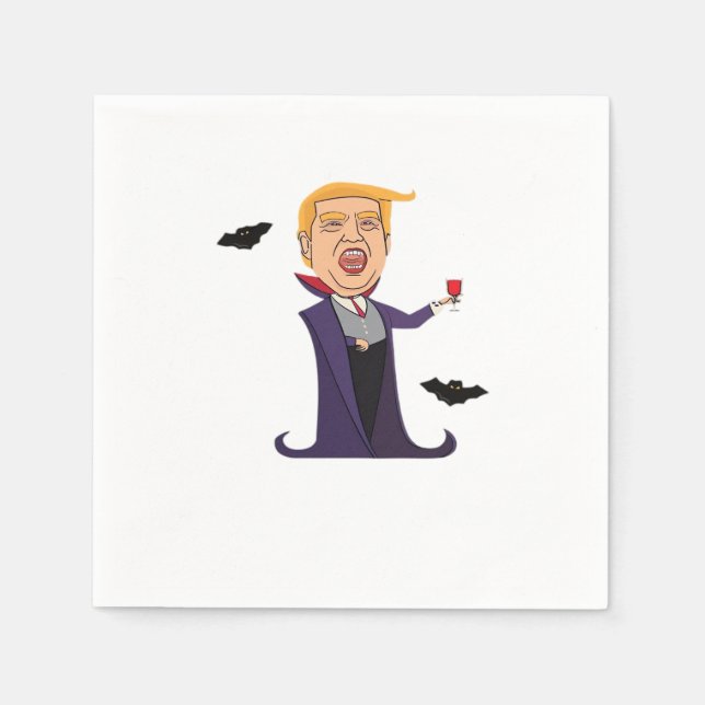 Halloween Dracula Funny Serviette (Vorderseite)