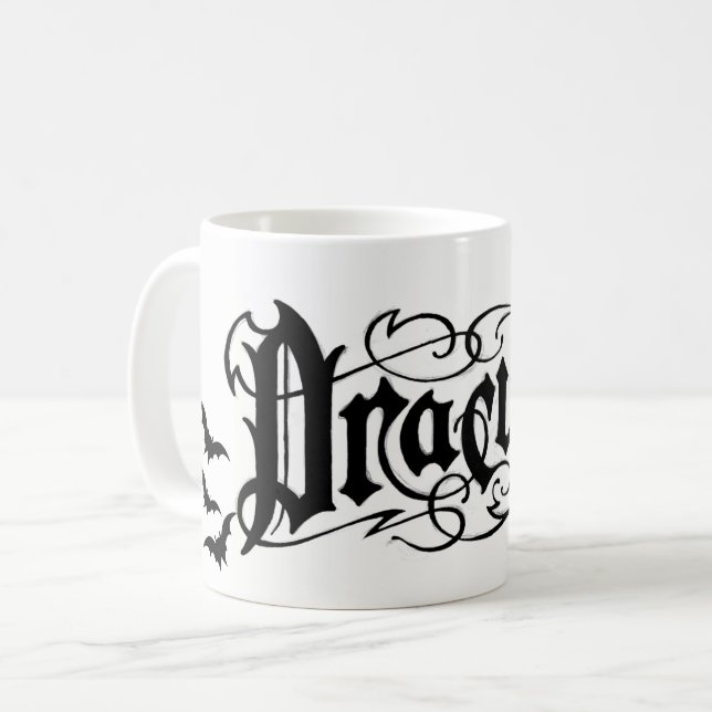 Halloween Dracula Kaffeetasse (Vorderseite Links)