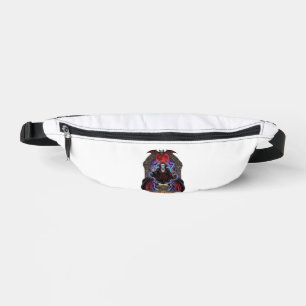 Halloween Dracula Roter Mond Fledermäuse Totenkopf Bauchtasche
