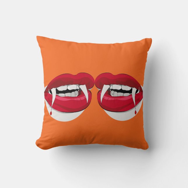 Halloween Dracula Throw Kissen (Vorderseite)