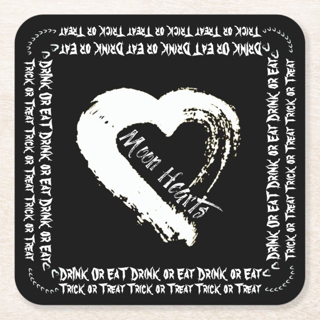 Halloween Drink oder aß Paper Untersetzer (Vorderseite)