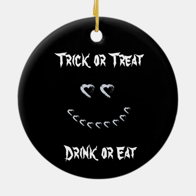 Halloween Drink oder Eat Ornament (Hinten)