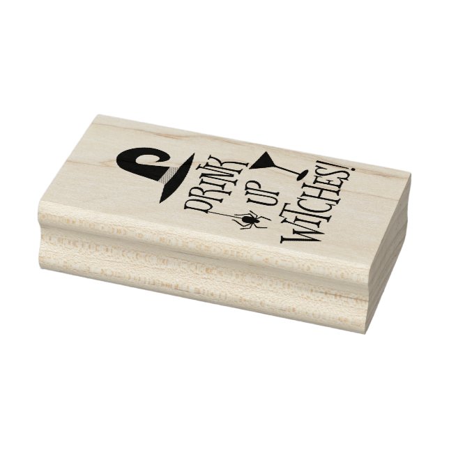 Halloween Drink Up Hexen Einladung oder Karte Gummistempel (Stempel)