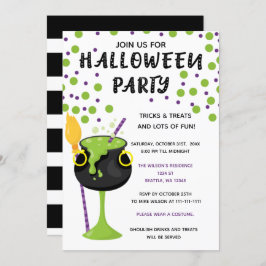 Halloween Drinks und Leckereien Halloween Einladung