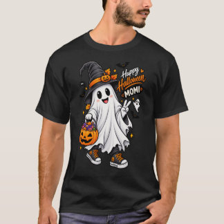 Halloween-Druck mit Geist T-Shirt