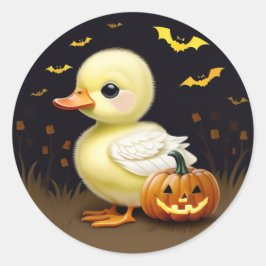 Halloween Duck mit Pumpkin Sticker