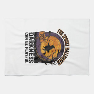 Halloween-Dunkelheits-Shirt Vintage-Hexen-Mond-Des Geschirrtuch