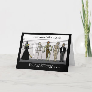 Halloween-dunnit Einladung