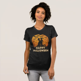 Halloween-Duo im Mondlicht T-Shirt