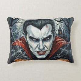 Halloween, durstiger Vampir , Kürbisfeld Dekokissen