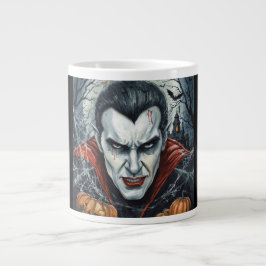 Halloween, Durstiger Vampir , Kürbisfeld Jumbo-Tasse