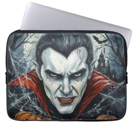 Halloween, Durstiger Vampir , Kürbisfeld Laptopschutzhülle
