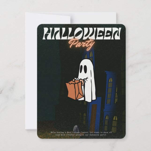 Halloween-Echoes der Abandonierten Einladung (Vorderseite)