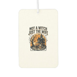 Halloween Ehefrau Shirt Vintage Spukhaus Design Autolufterfrischer