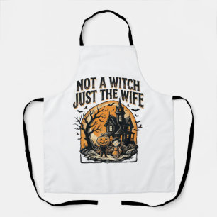 Halloween Ehefrau Shirt Vintage Spukhaus Design Schürze