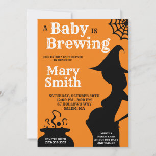 Halloween ein Baby braut Baby Shower Einladung