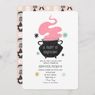 Halloween, ein Baby, braut eine Babydusche Einladung