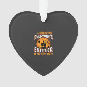 Halloween Ein Guter Schrecken Spukhaus Zitat Ornament