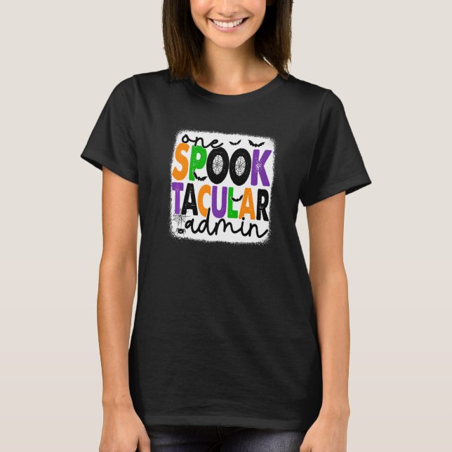 Halloween ein Spook Tacular Admin Squad Administra T-Shirt (Vorderseite)