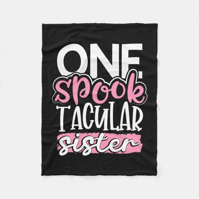 Halloween Ein Spook Tacular Sister Fleecedecke (Vorderseite)