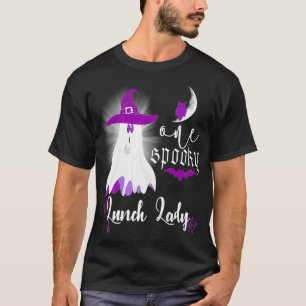 Halloween Eine Gruselige Mittagessen-Dame Süßer Ge T-Shirt