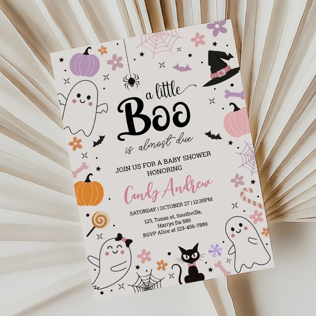 Halloween Eine kleine Boo Baby Dusche Einladung (Von Creator hochgeladen)