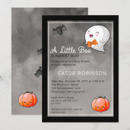 Halloween eine kleine Boo Ghost Boy Baby Dusche Einladung