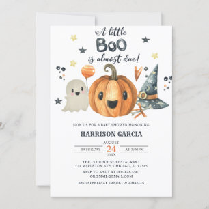 Halloween eine kleine Boo Pumpkin Baby Dusche Einladung
