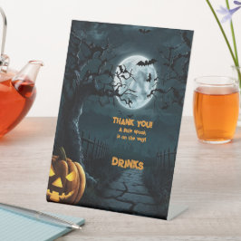 Halloween eine kleine Spook Pumpkin Baby Dusche Sockelschild