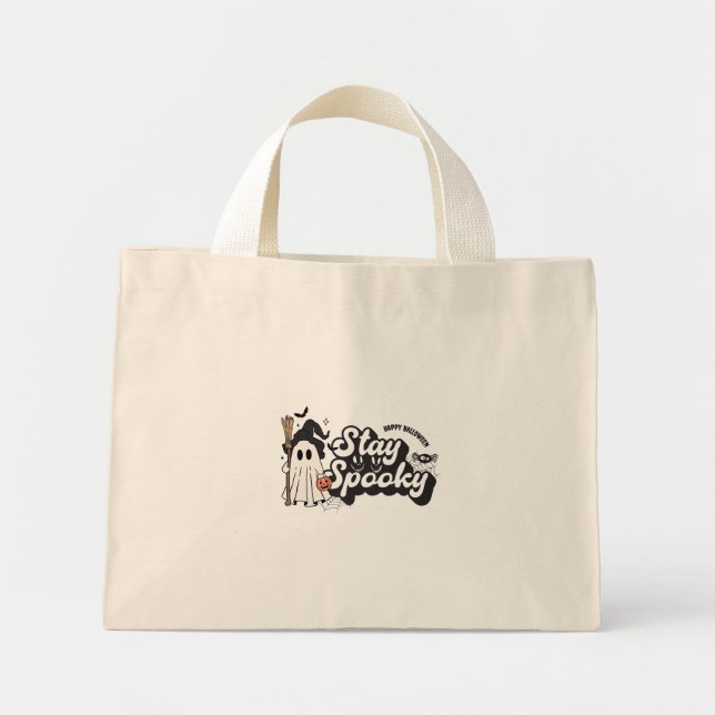 Halloween, eine Zeit des Terrors Mini Stoffbeutel (Vorne)