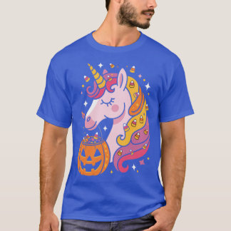 Halloween Einhorn Süß lustig T-Shirt