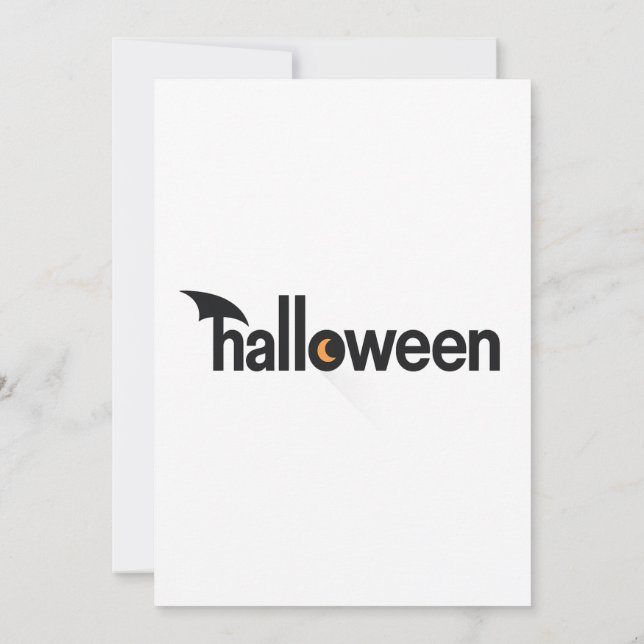 Halloween Einladung (Rückseite)