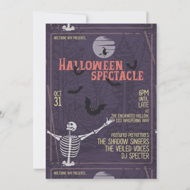Halloween Einladung (Vorderseite)