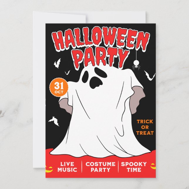 Halloween Einladung (Vorderseite)