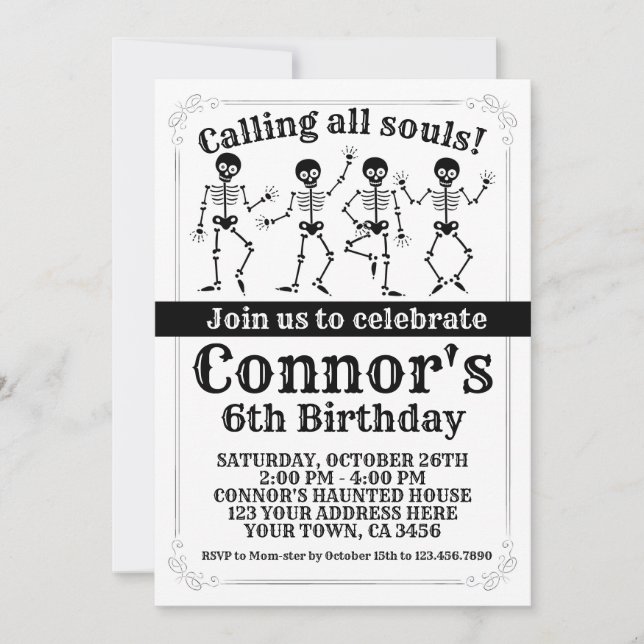 Halloween Einladung (Vorderseite)